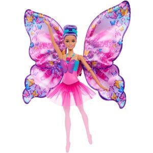 Barbie Hxj10 Dance & Flutter Doll with 2-in-1 Transformation and Removable Tutu